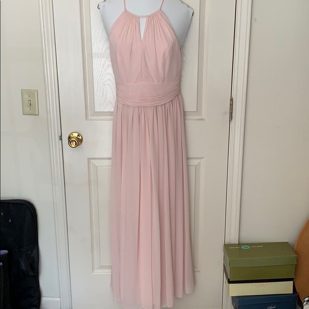 Light pink bridesmaid dress